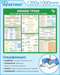 Стенд Учет и расследование несчастных случаев (1000х1000 мм, пластик ПВХ 4мм, белый пластиковый багет)